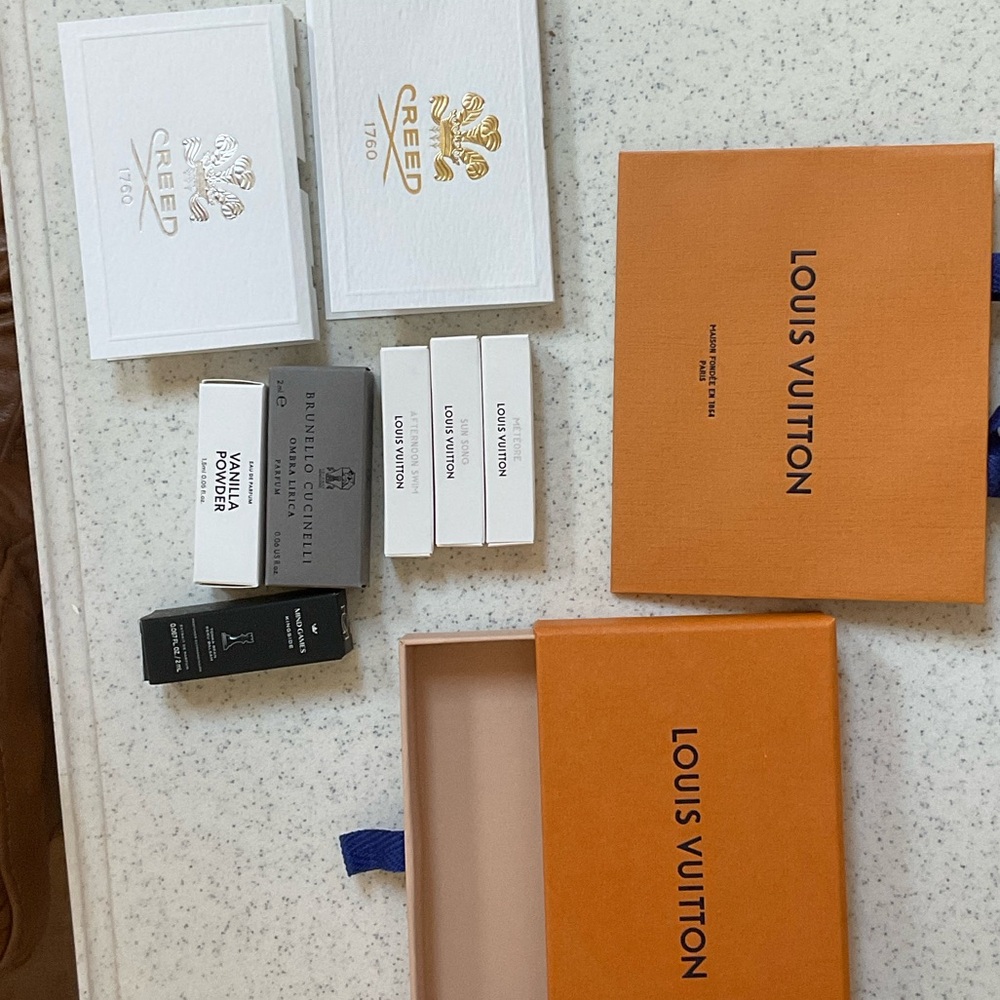 Louis Vuitton Orange and White Jewelry Box Set